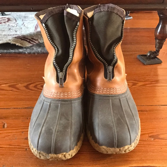 mens zipper duck boots
